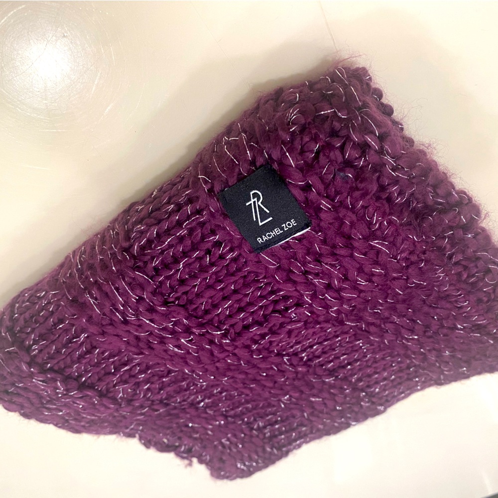Rachel Zoe purple Infinity Scarf
